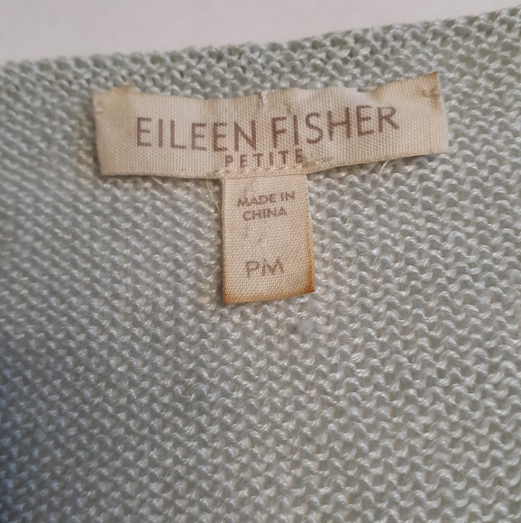 Eileen Fisher Linen top. Light Green Color. Size M - Picture 3 of 8